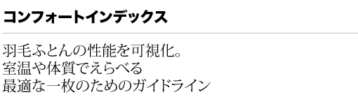 コンフォートインデックス